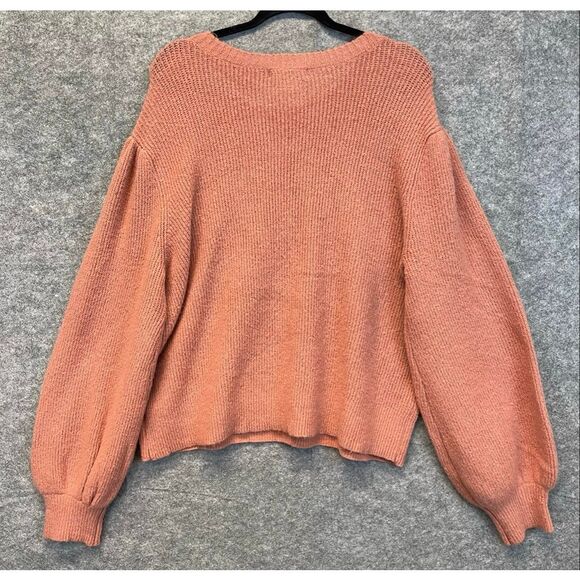 NWT LIZ CLAIBORNE Women’s Sweater XXL Rose Quartz Pink Floral Knit Pullover Cozy - Picture 10 of 15